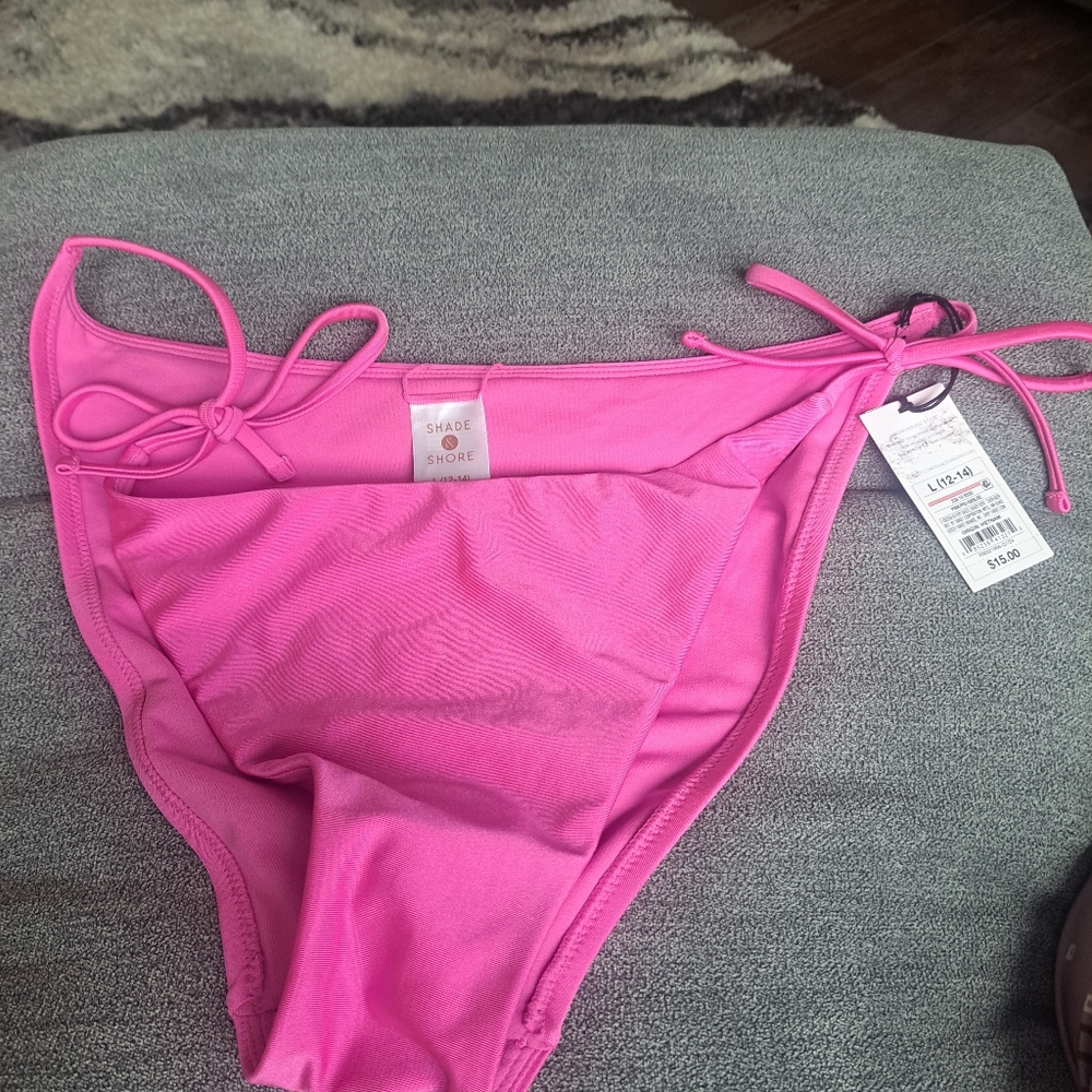 Shade & Shore Women's Pink Bikini Bottom